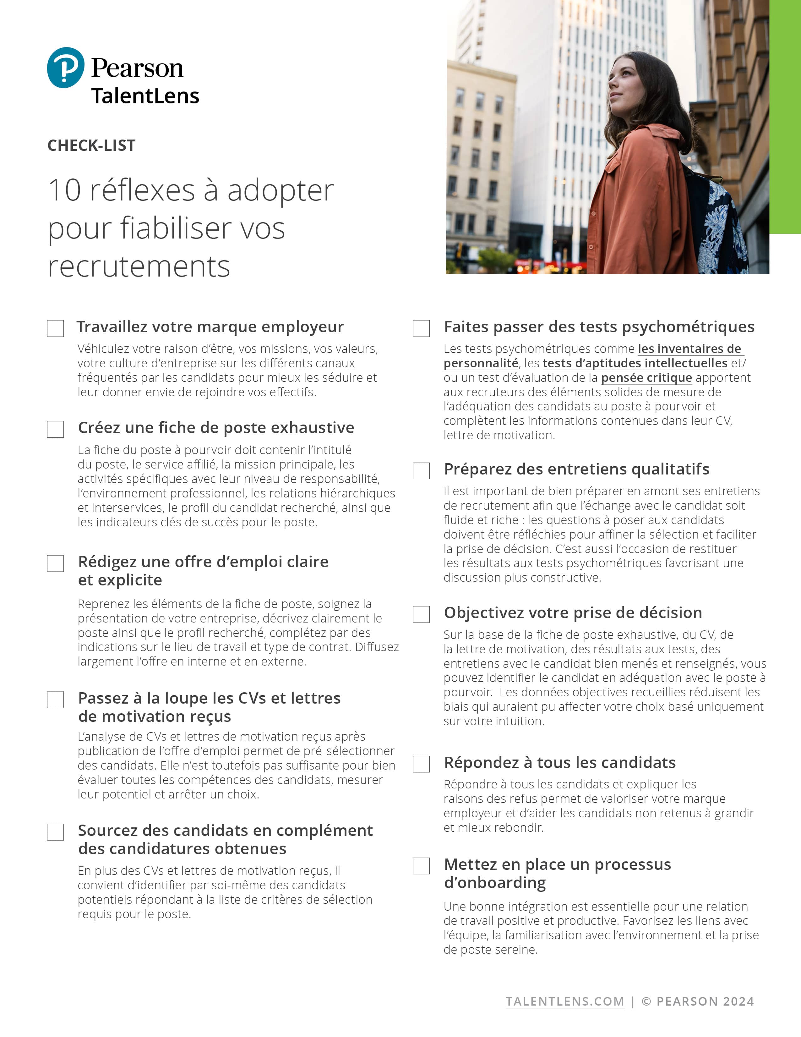 Check-list: 10 réflexes à adopter pour fiabiliser vos recrutements