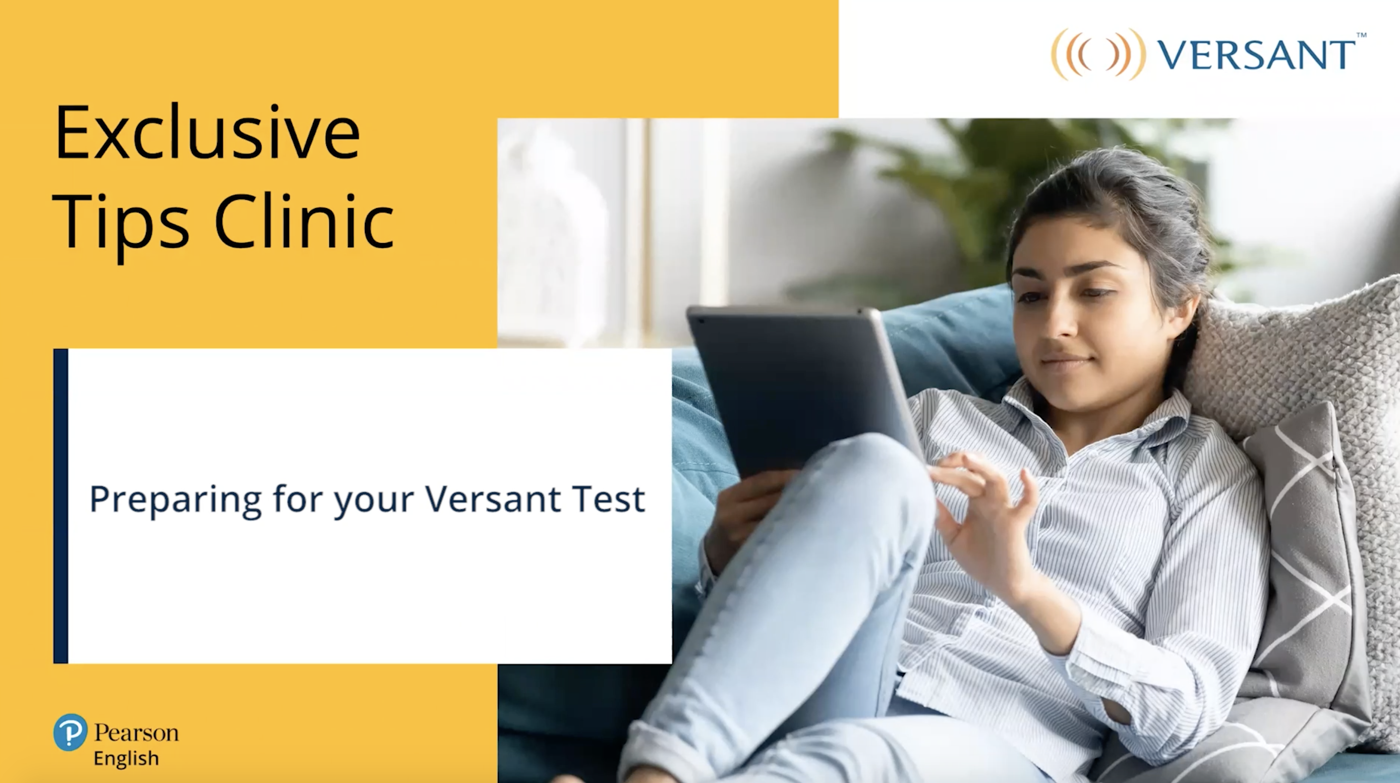 Preparing for your Versant Test Video