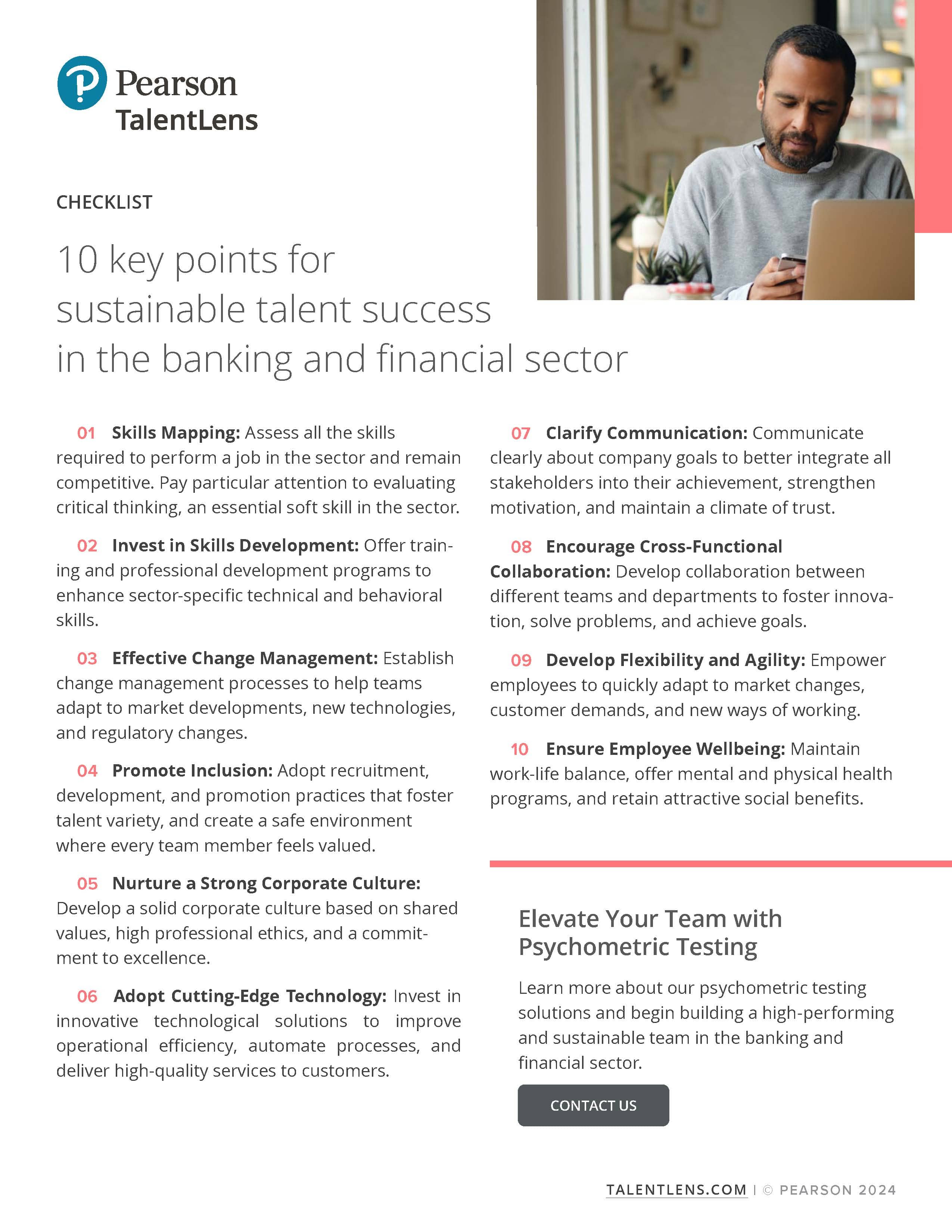 10 key points for sustainable talent success in the banking and financial sector